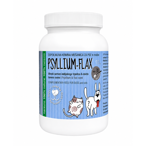 Psyllium-Flax – υποστήριξη του εντέρου για σκύλους και γάτες, 100 γρ
